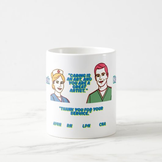Nurse Appreciation Art Mug Design (Centre)