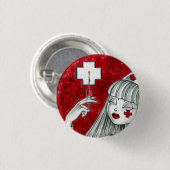 Nurse Auntie Emma Ronde Button 3,2 Cm (Voorkant /achterkant)