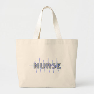 NURSE BLUE GROTE TOTE BAG