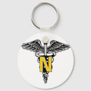 Nurse Caduceus Sleutelhanger