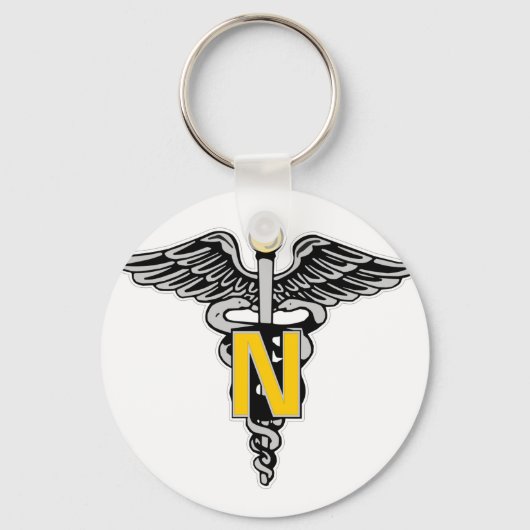 Nurse Caduceus Sleutelhanger (Voorkant)