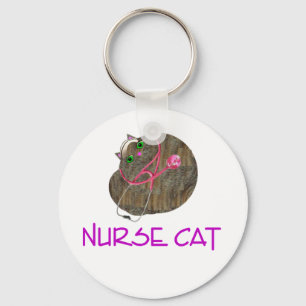 Nurse Cat Kechain Sleutelhanger