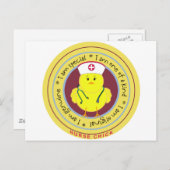 Nurse Chick Briefkaart (Voorkant / Achterkant)