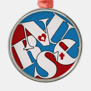 NURSE CHRISTMAS ORNAMENT JUMBLED LETTERS FUN