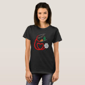 Nurse Christmas Tree Snow Flake Stethoscope Cool X T-shirt (Voorkant volledig)