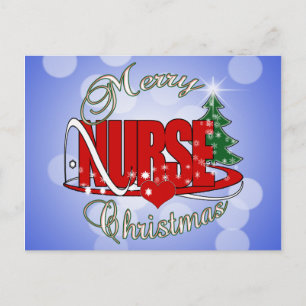 NURSE CHRISTMAS XMAS FEESTDAGENKAART