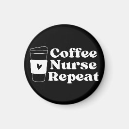 Nurse Coffee Lover Magneet