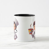 Nurse Coffee Lover Mug Mok (Midden)