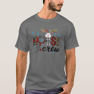 Nurse Crew Red Pset Reindeer Neurse Kerstmis T-shirt