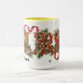 Nurse - Cute Festive Elegant Professionals Mug (Centre)