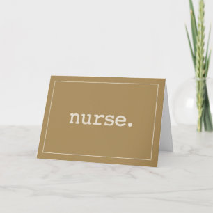 Nurse Definitie op Verpleegkundige Dag Kaart