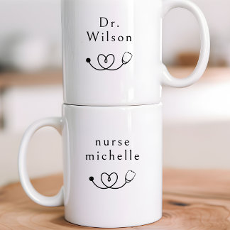 Nurse Doctor | Custom Minimalist Healthcare Worker Koffiemok