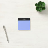 Nurse Doctor Pastel Blue Modern Caduceus Naam Post-it® Notes (Kantoor)