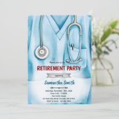 Nurse doctor retirement invitation (Debout devant)