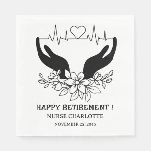 Nurse Doctor Retirement Party servetten