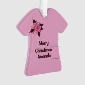 Nurse Doctor Scrubs Uniforme Christmas Pink 3 (devant)