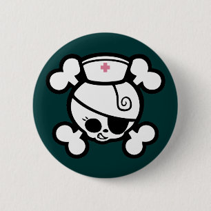 Nurse Dolly Ronde Button 5,7 Cm