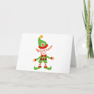 Nurse Elf Kerst Verpleegkundige Cadeaus Feestdagen Kaart