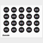 Nurse Emergency Room Nurse Registered Nurse Ronde Sticker (Vel)