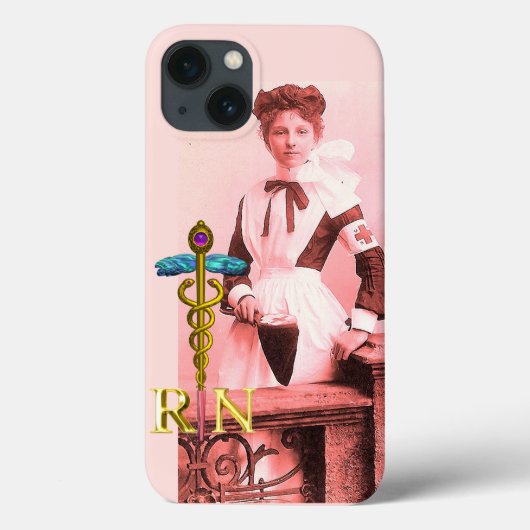  NURSE en Gold Caduceus NR Case-Mate iPhone Case (Achterkant)