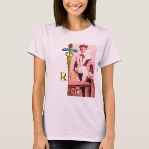  NURSE en Gold Caduceus NR T-shirt