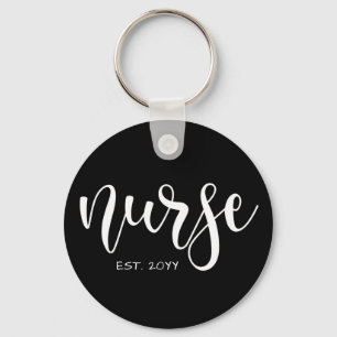 Nurse Est Custom Year Student Nurse RN graduatie Sleutelhanger