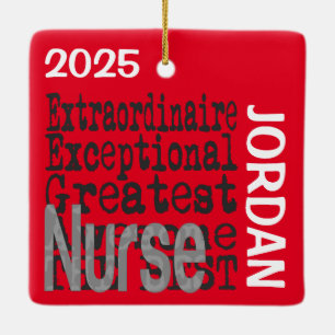 Nurse Extraordinaire CUSTOM Keramisch Ornament