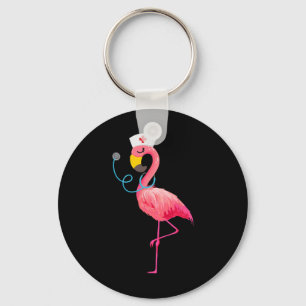 Nurse Flamingo - Funny Flamingo Lover Nursing Sleutelhanger