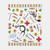 Nurse Fleece Blanket Deken (Voorkant)