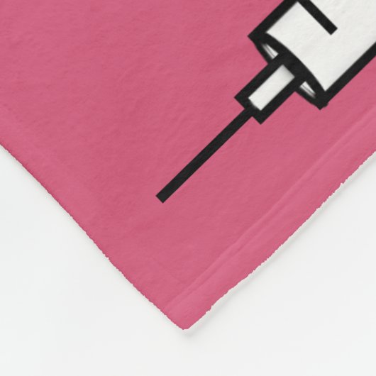 Nurse Fleece Blanket roze #5 (Hoek)