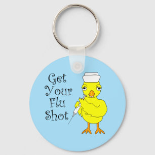 Nurse Flu Shot Chick Sleutelhanger