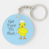 Nurse Flu Shot Chick Sleutelhanger (Achterkant)