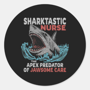 Nurse Funny Gezegde Nursing Waardering Ronde Sticker