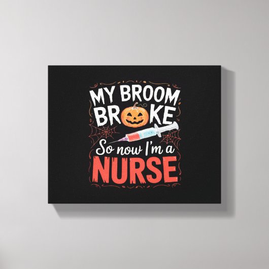 Nurse Funny Halloween Nursing Essential T-shirt_1 Canvas Afdruk (Voorkant)