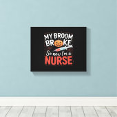 Nurse Funny Halloween Nursing Essential T-shirt_1 Canvas Afdruk (Insitu (Houten vloer))