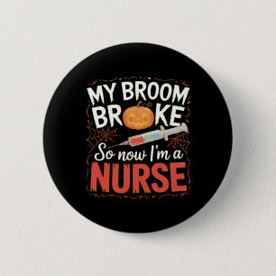 Nurse Funny Halloween Nursing Essential T-shirt Ronde Button 5,7 Cm