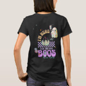 Nurse Ghost Grappige Quote Leuke Pompoen Coquette T-shirt (Achterkant)