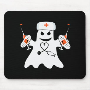 Nurse Ghost Lazy Halloween Costume Fun Nursing RN Muismat