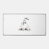 Nurse Ghost Schattige Halloween Design Classic T-s Bureaumat (Voorkant)
