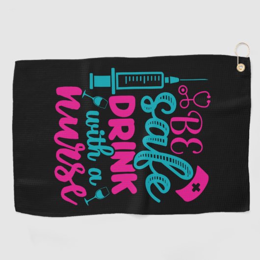 Nurse Gift Be Sale Drink With A Núe Golfhanddoek (Horizontaal)