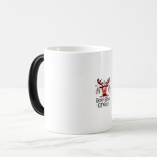 Nurse Gift | Boo Boo Crew Magische Mok (Voorkant links)