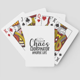 Nurse Gift Chaos Coördinator Verpleegdienst Pokerkaarten