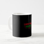 Nurse Gift Christmas Nurse Koffiemok (Voorkant links)