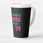 Nurse Gift | My Favorite Nurse Care Me Mom Latte Mok (Rechterhoek)