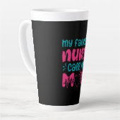 Nurse Gift | My Favorite Nurse Care Me Mom Latte Mok (Linkerhoek)