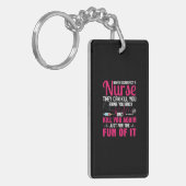 Nurse Gift | Never Disrespect A Nurse Sleutelhanger (Voorkant Links)