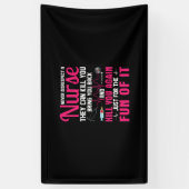 Nurse Gift Never Disrespect A Nurse Spandoek (Verticaal)