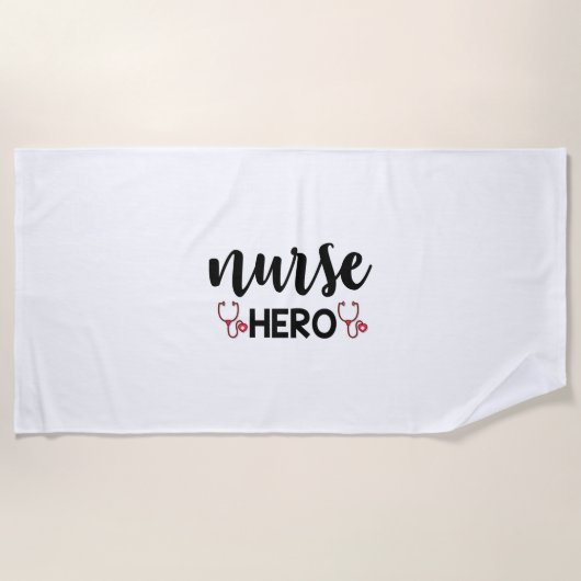 Nurse Gift Nurse Hero Strandlaken (Voorkant)