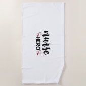 Nurse Gift Nurse Hero Strandlaken (Voorkant)