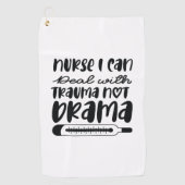 Nurse Gift Nurse I Can Deal With Trauma Golfhanddoek (Voorkant)